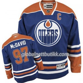 Edmonton Oilers Hockeydrakt Connor McDavid 97 2017-2018 Orange Adidas Home C Patch Authentic - Herre